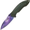 Assisted Open Pocket Knife Galaxy Design Purple