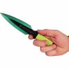 2 Piece Throwing Knife Green Color BioHazard