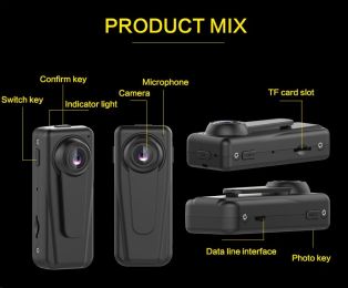 F100 Mini Camera 1920x1080P Full HD Camera Portable Camera Recorder Meeting Recorder Law Enforcement Recorder built in 32GB