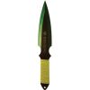 2 Piece Throwing Knife Green Color BioHazard