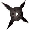 4" Black 4 Point Stainless Steel Throwing Star